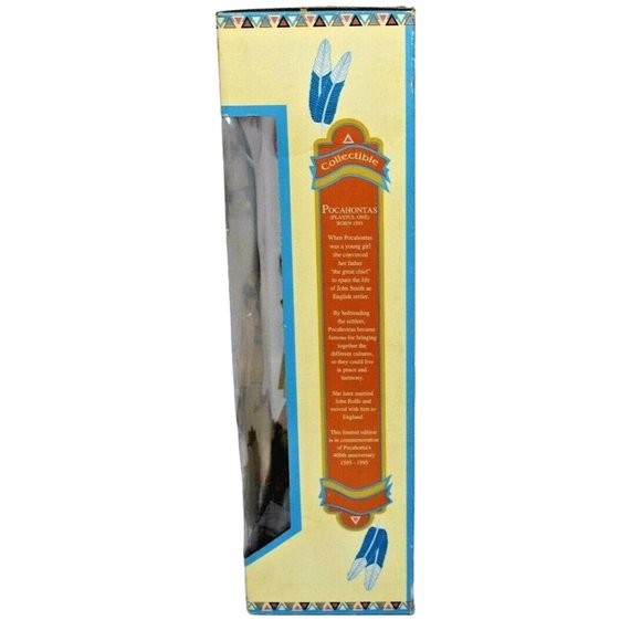 DanDee Pocahontas Fine Porcelain Doll 400th Anniversary Special Edition - Picture 5 of 8